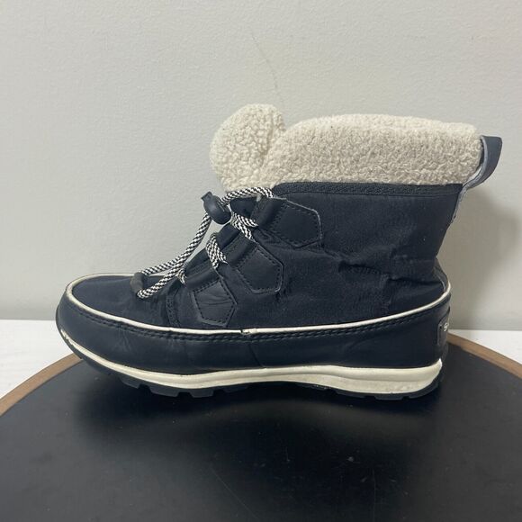 Sorel Whitney II Short Lace WP Boot Waterproof Black Noir US Boysโ 4 - Picture 6 of 12